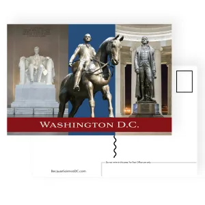 DC Statues Postcard