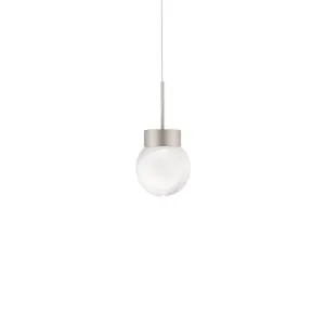 Double Bubble 5 in. LED Pendant Light Nickel Finish