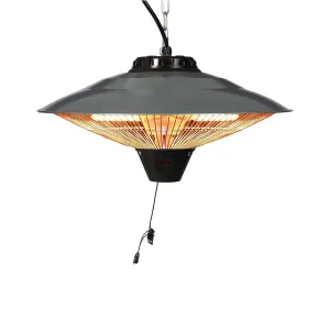 E-Macht Electric Patio Heater, Ceiling Mounted or Hanging Patio Infrared heater, Waterproof IP24