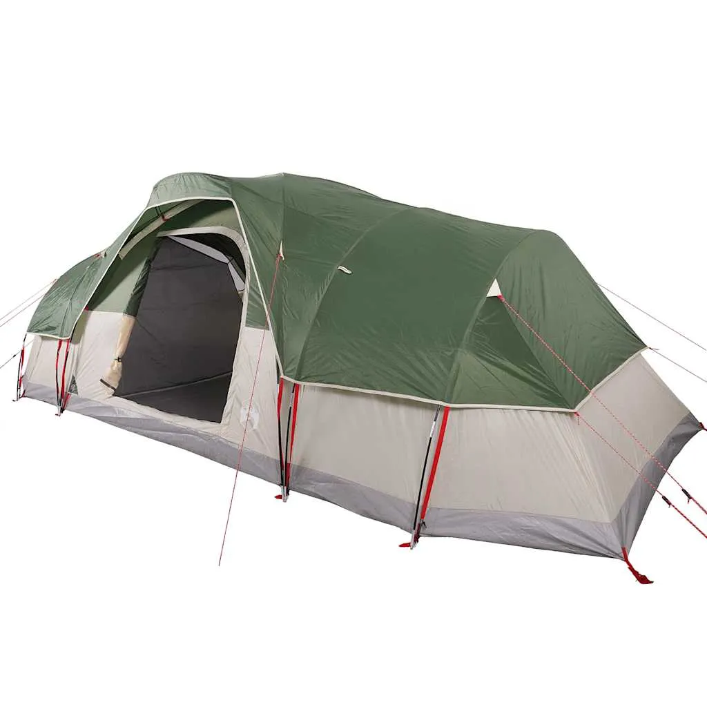 Family Tent Dome 11-Person Green Waterproof