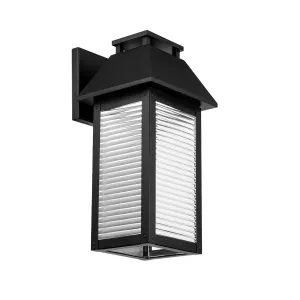 Faulkner 18 in LED Outdoor Wall Lantern 927 Lumens 3000K Black Finish