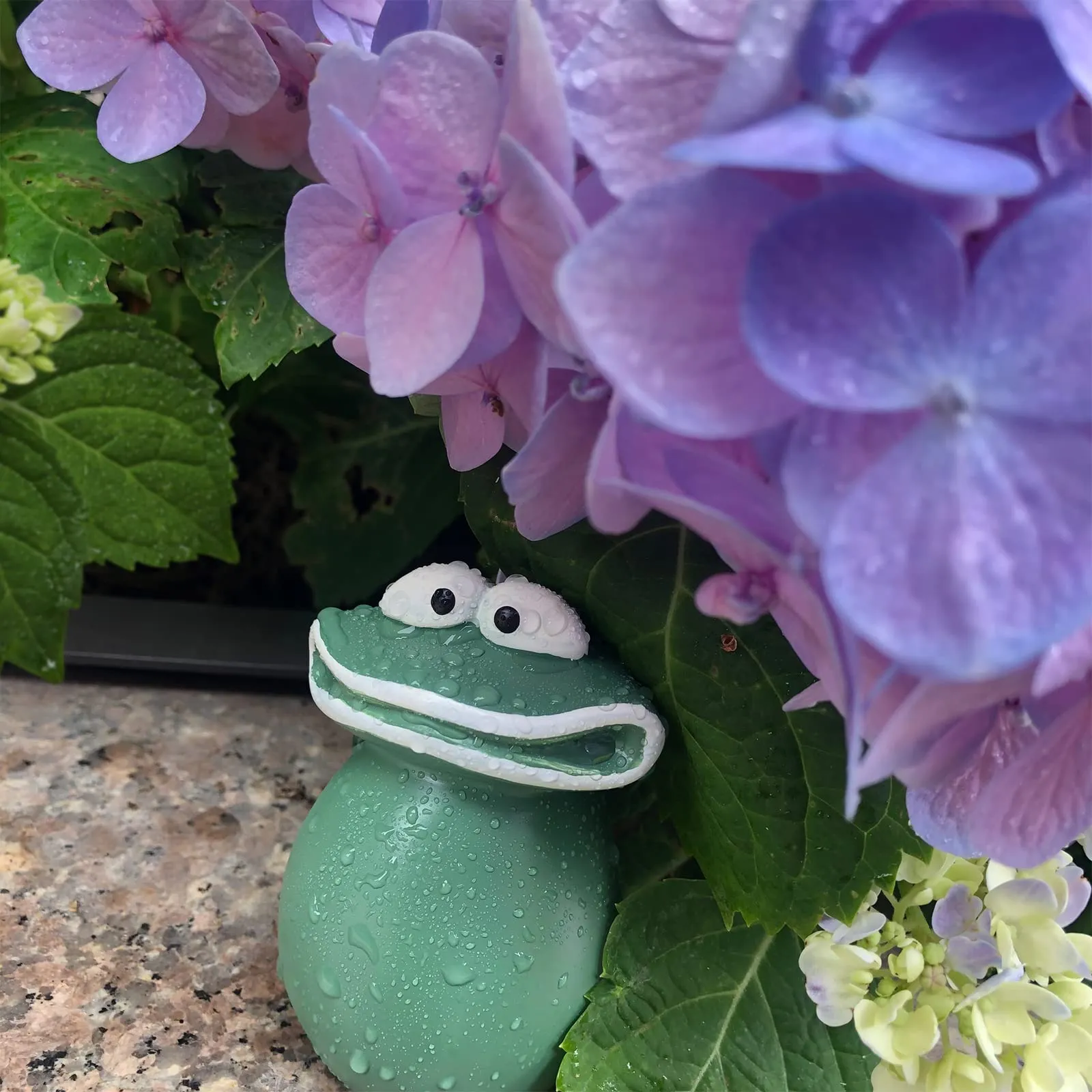 Frog Statues for Garden Big Mouth Frog Statues Waterproof Handmade,Outdoor Frog Decoration Garden Frog Statues Suitable for Decorating Courtyards, Balconies, and Lawns - Animal Gardening Gifts