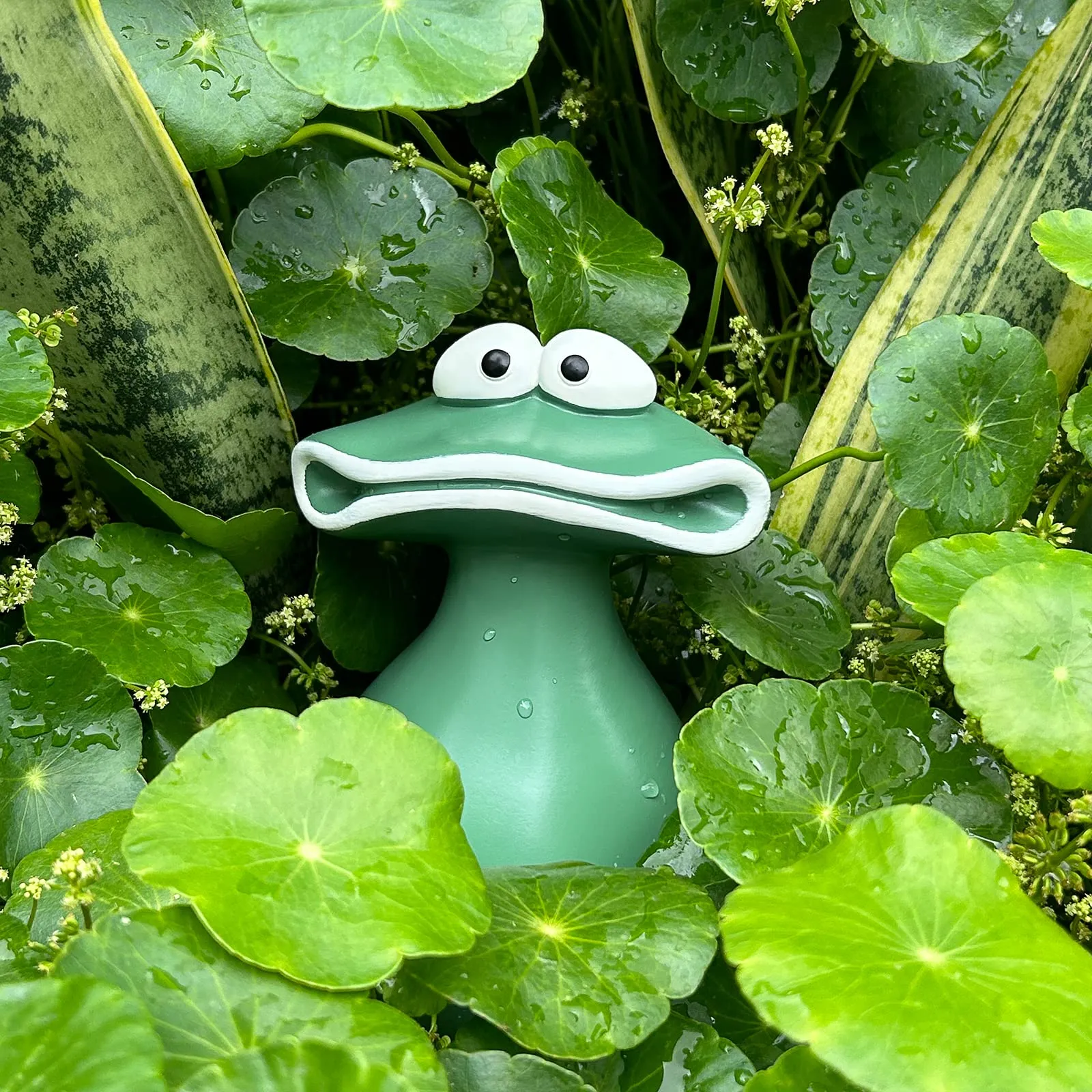 Frog Statues for Garden Big Mouth Frog Statues Waterproof Handmade,Outdoor Frog Decoration Garden Frog Statues Suitable for Decorating Courtyards, Balconies, and Lawns - Animal Gardening Gifts