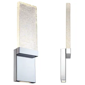 Glacier LED Wall Sconce in Chrome