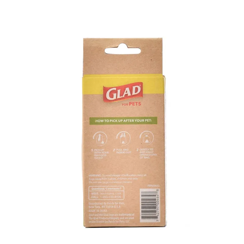 GLAD for Pets Compostable Waste Bags - 120 Ct