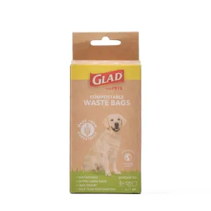GLAD for Pets Compostable Waste Bags - 120 Ct