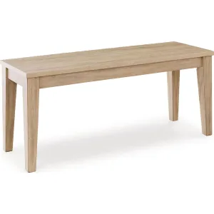Gleanville Dining Bench - Light Brown - (D511-00)