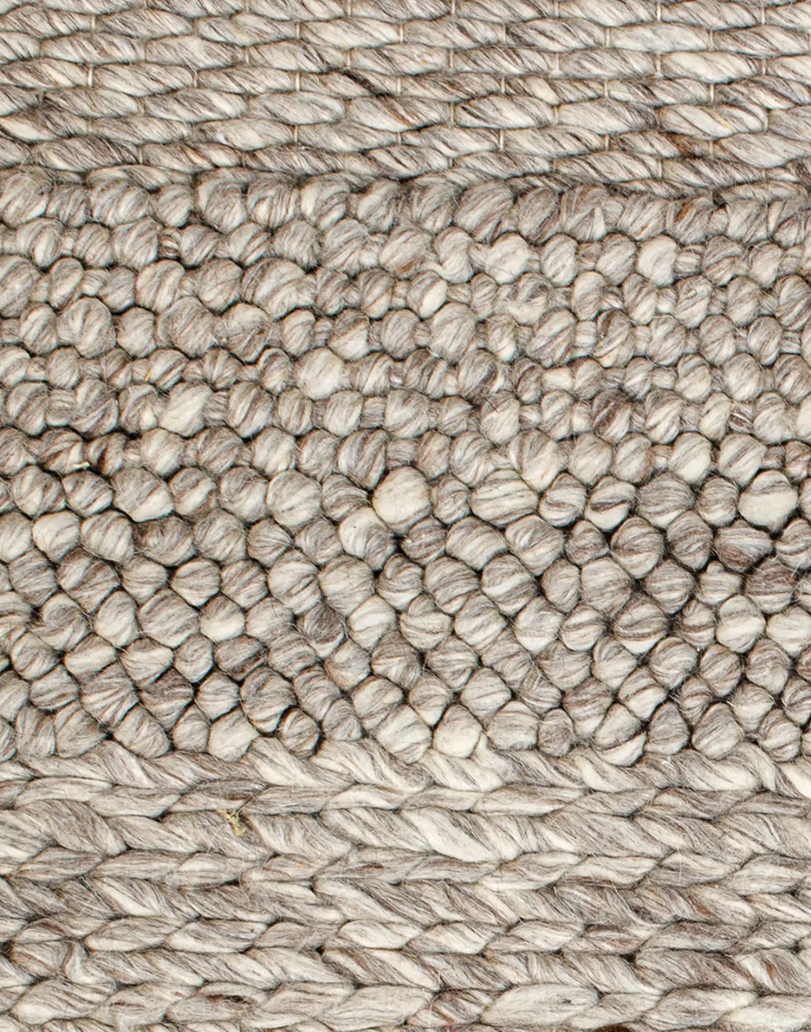 Handwoven Textured Taupe Bench