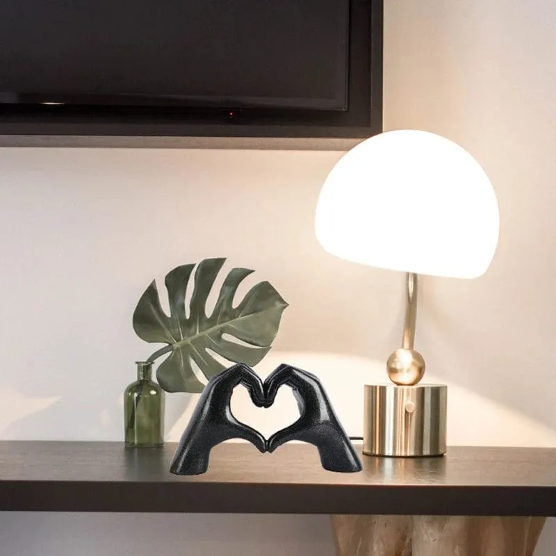 Heart Gesture Resin Hand Sculpture