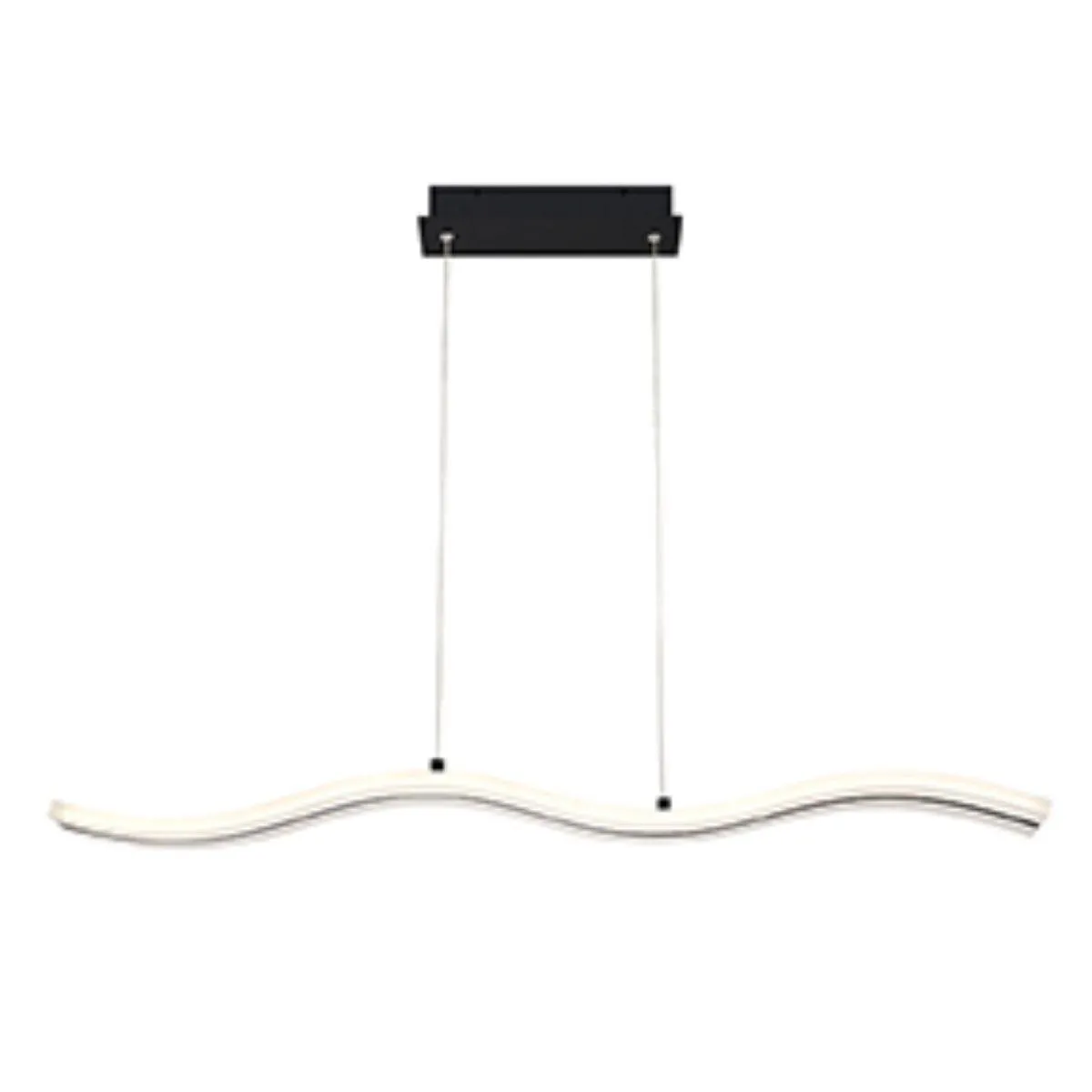 High Tide 38 in. LED Pendant Light Black Finish