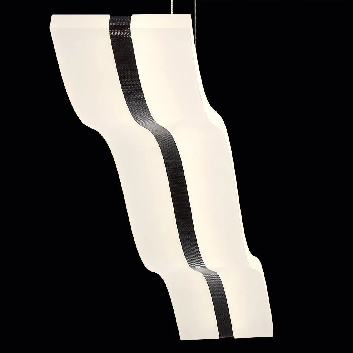 High Tide 38 in. LED Pendant Light Black Finish