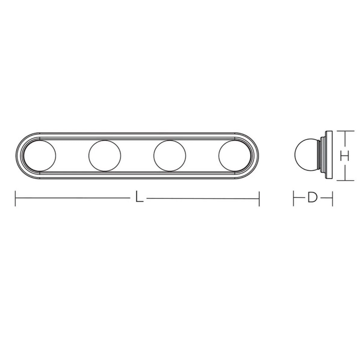 Hollywood 24 in. 4 lights LED Vanity Light Satin Nickel finish