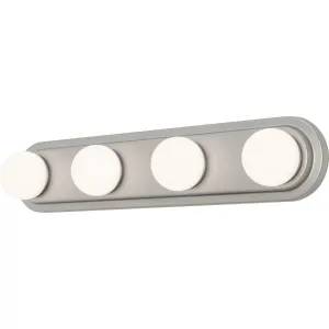 Hollywood 24 in. 4 lights LED Vanity Light Satin Nickel finish