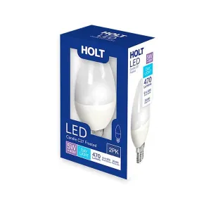 Holt Led Candle Bulb 5W 2PK
