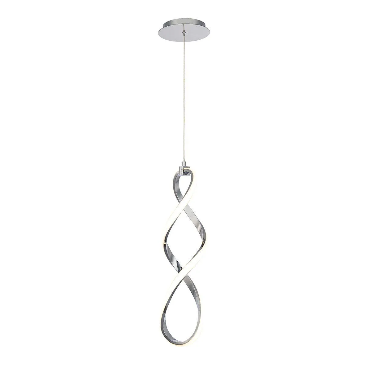 Interlace 6 in. LED Pendant Light Chrome Finish