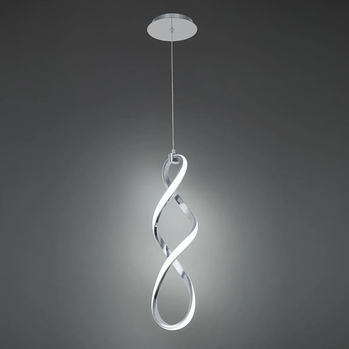 Interlace 6 in. LED Pendant Light Chrome Finish