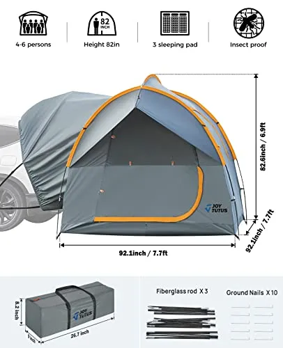 JoyTutus SUV Tent for Camping, Double Door Design, Waterproof