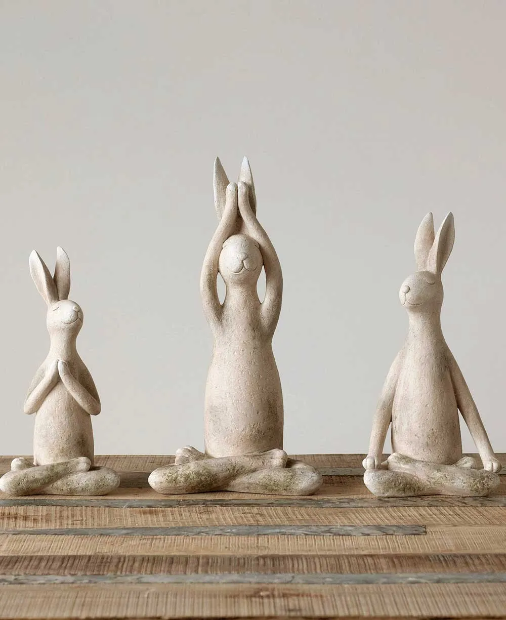 Karma Bunnies Yoga Rabbit Statues, Sold Individually Or Set