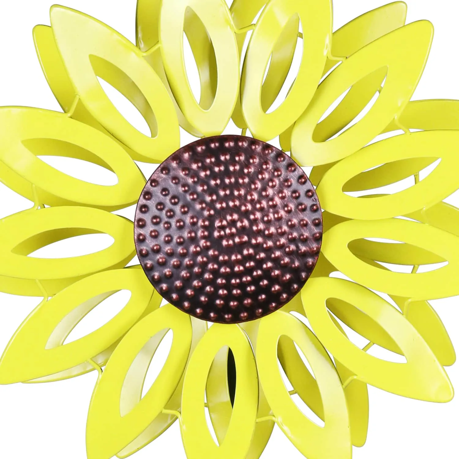 Kinetic Yellow Sunflower Metal Garden Stake, 12 x 4 x 47.5 Inches
