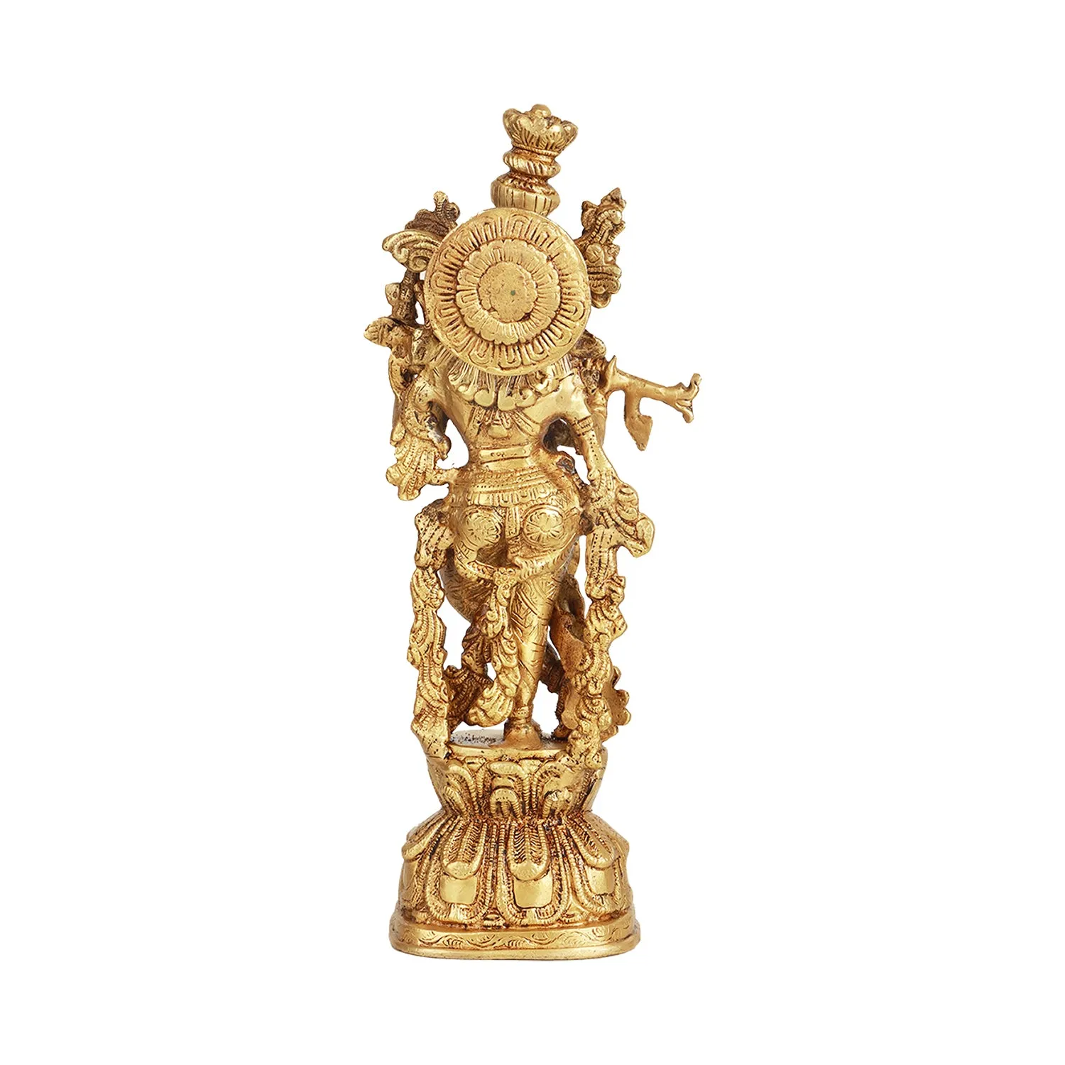 Krishnan Statue  - 30 x 8 Inches |  Brass Idol/ Krishna Idol/ Lord Krishna Standing/ Krishna Murti for Pooja