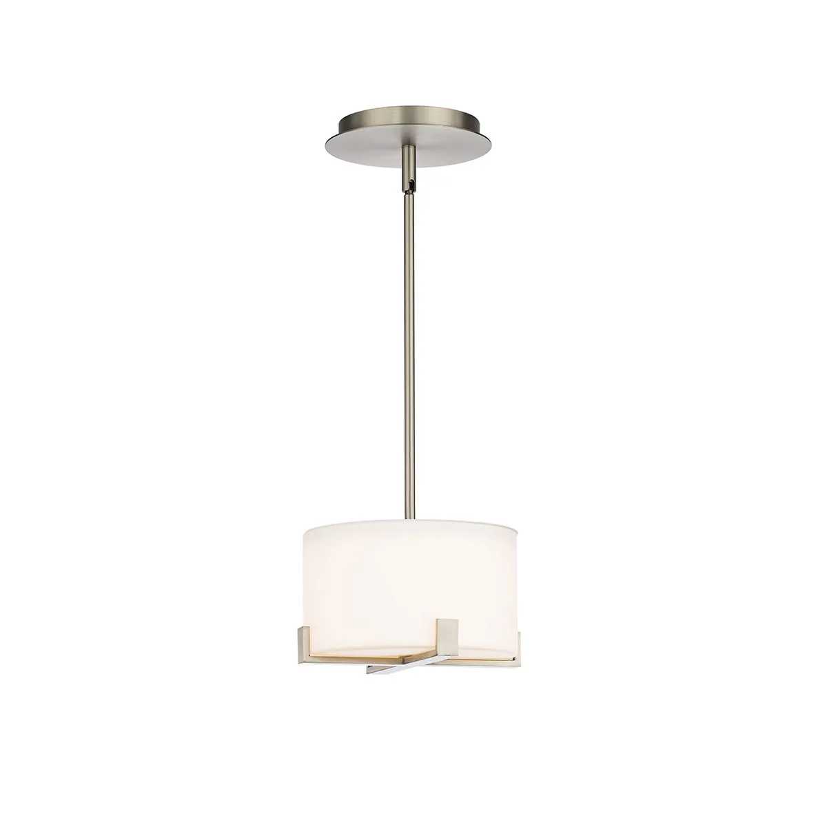 Laurel 8 in. LED Pendant Light Brushed Nickel Finish