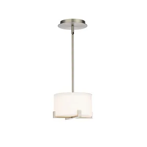 Laurel 8 in. LED Pendant Light Brushed Nickel Finish