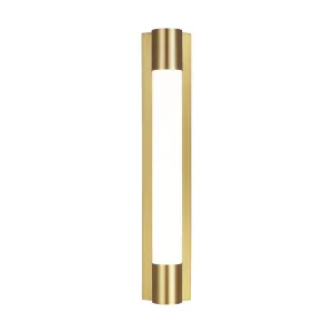 Loring 27 in. LED Bath Bar Burnished Brass finish