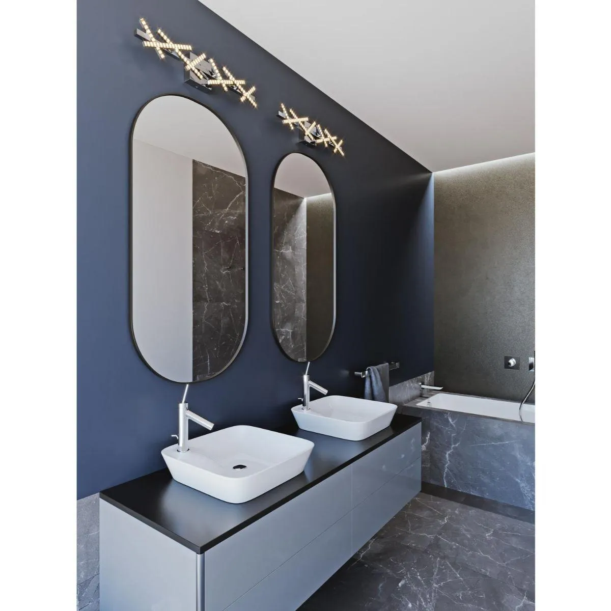 Luca 36 in. LED Vanity Light Polished Chrome finish