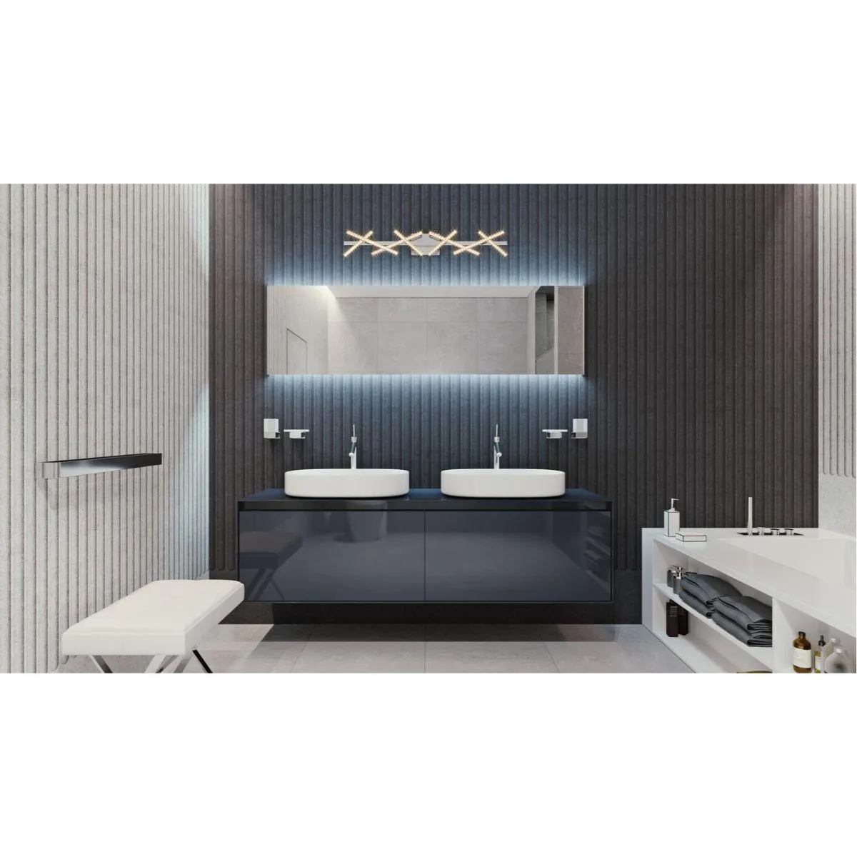 Luca 36 in. LED Vanity Light Polished Chrome finish