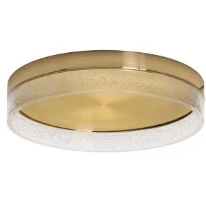 Maggie 16 in. LED Flush Mount Light Satin Brass finish