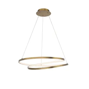 Marques 28 in. LED Pendant Light Brass Finish