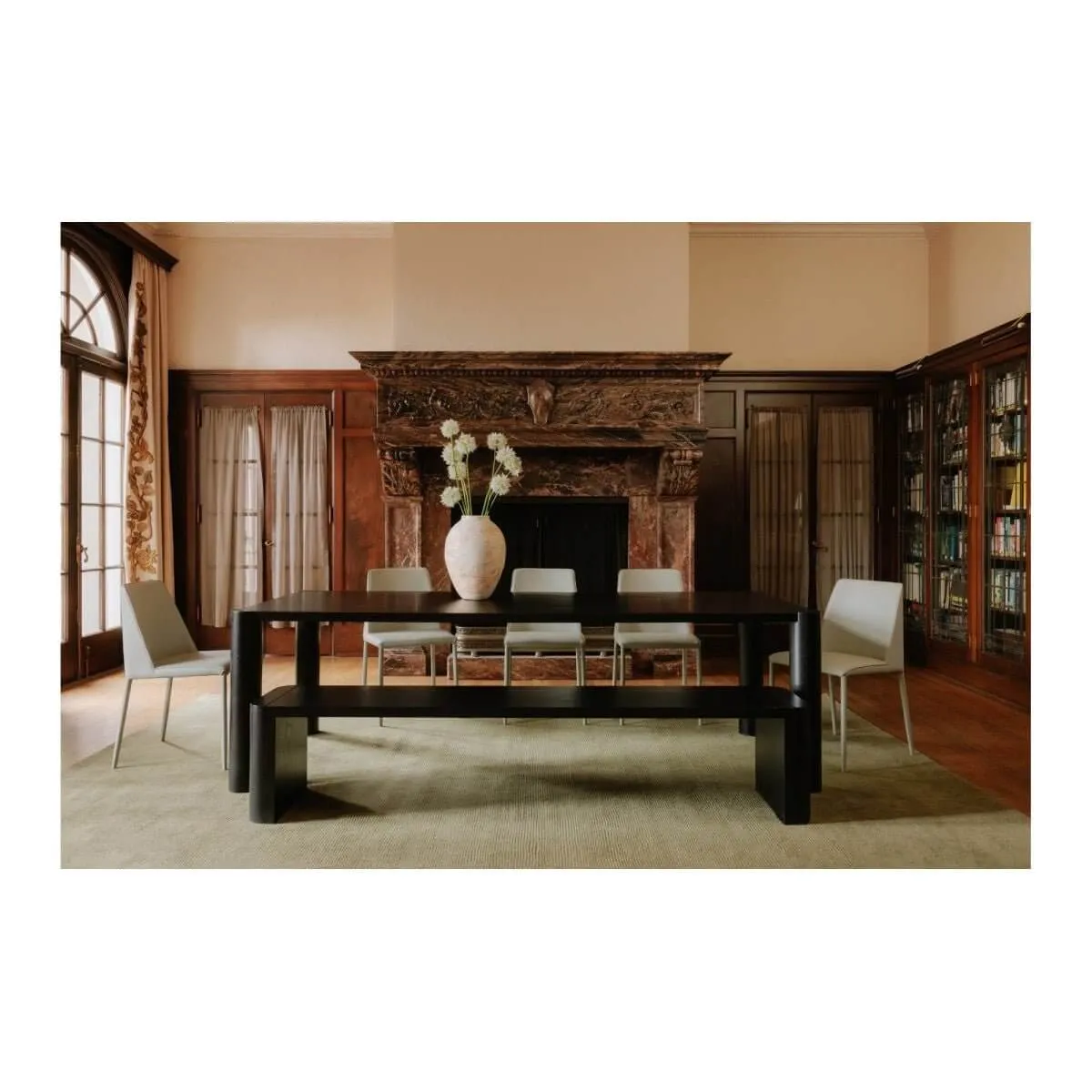 Moe's Home 82" Post Dining Bench Large