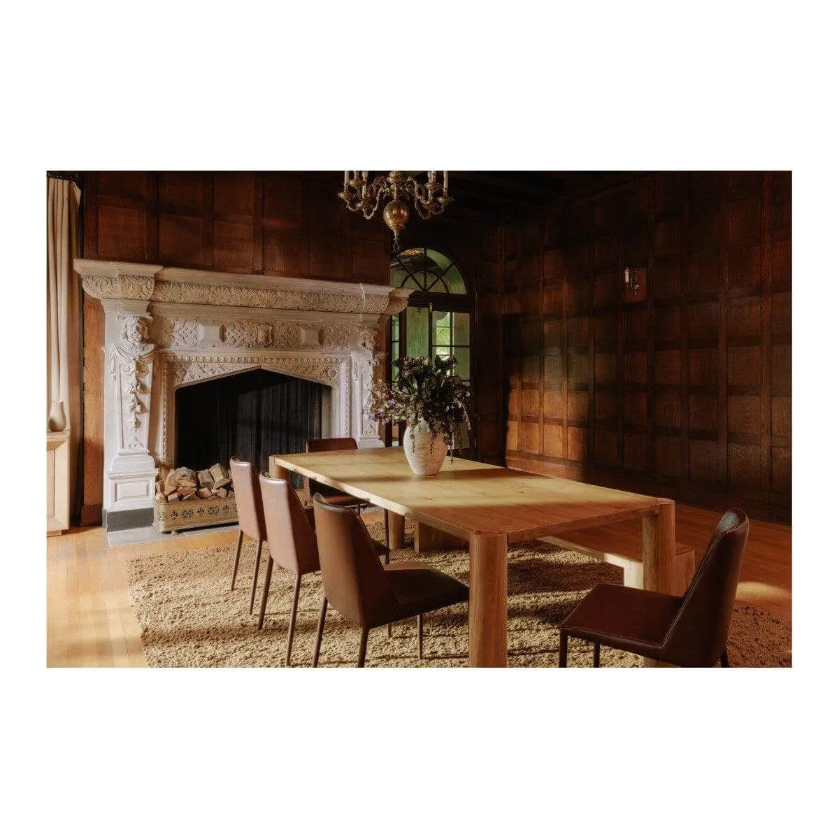 Moe's Home 82" Post Dining Bench Large