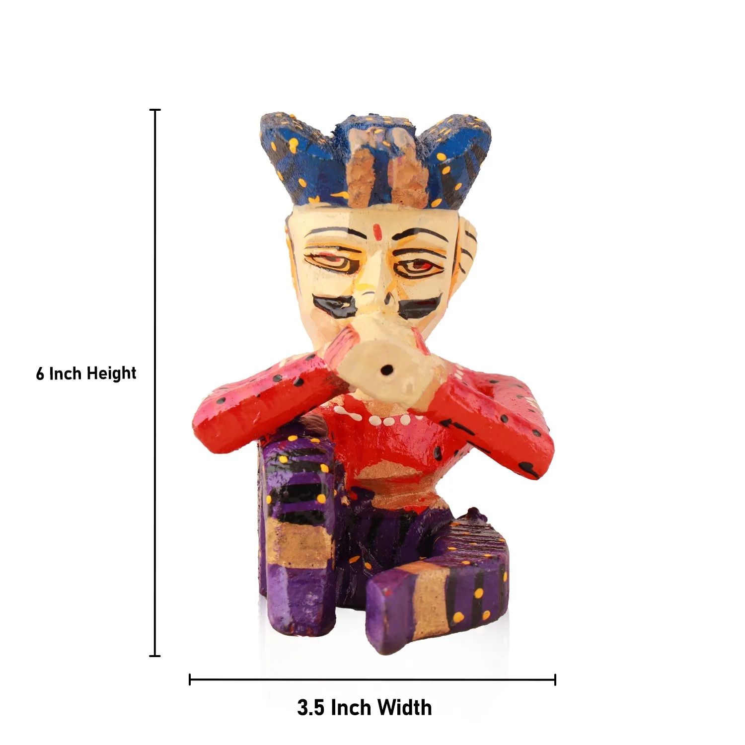 Musician Set - 6 Inches | 5 Pcs/ Babla Musician/ Wooden Musician Set for Home Decor