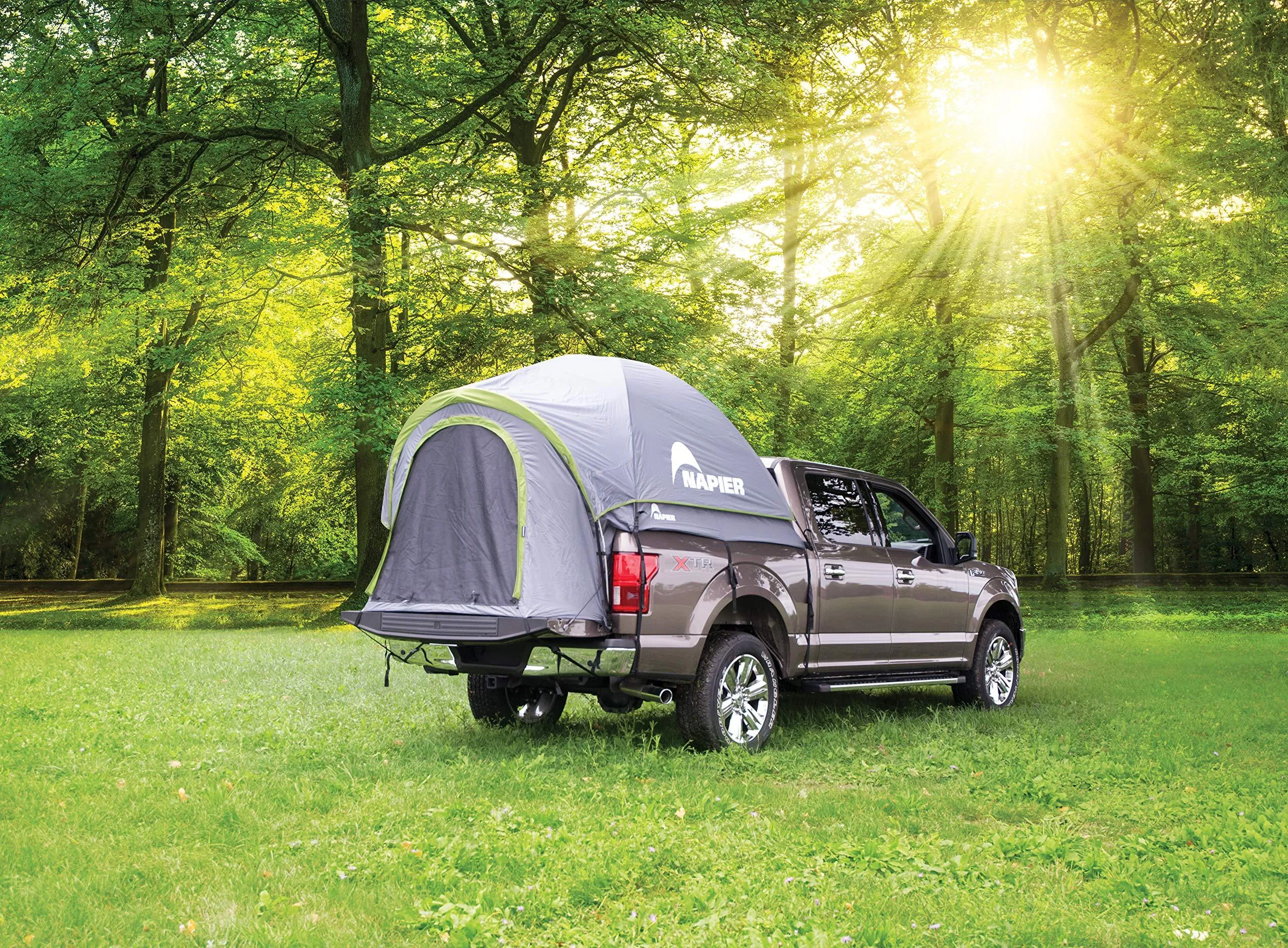 Napier Backroadz Truck Tent: Full Size Regular Bed, Grey/Green