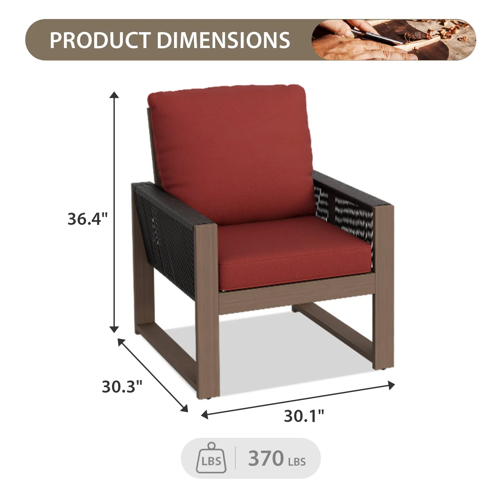 Natural Cedar Patio Furniture, Cedar Chair, 2 Piece