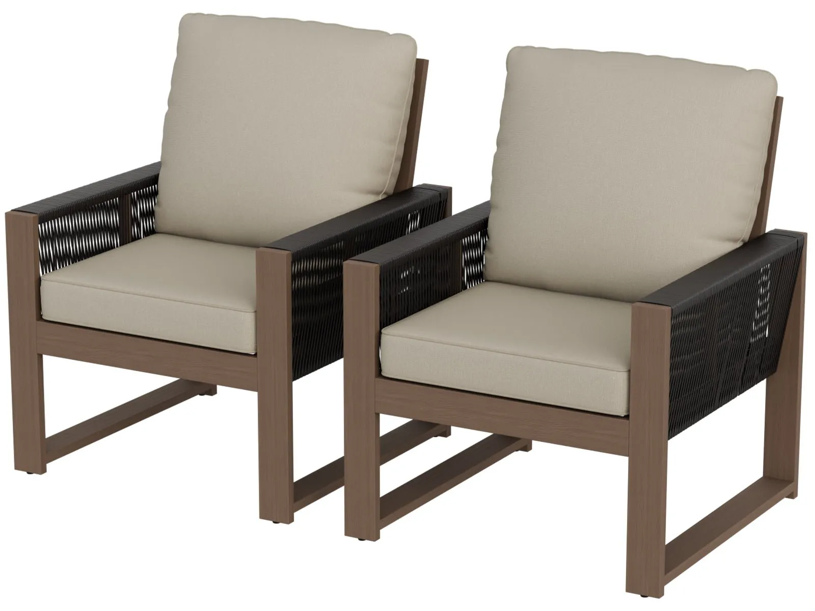 Natural Cedar Patio Furniture, Cedar Chair, 2 Piece