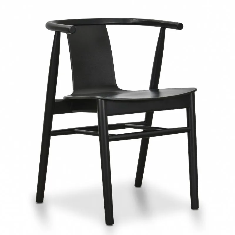 Newcastle Wooden Dining Chair - Black