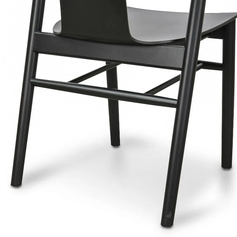 Newcastle Wooden Dining Chair - Black