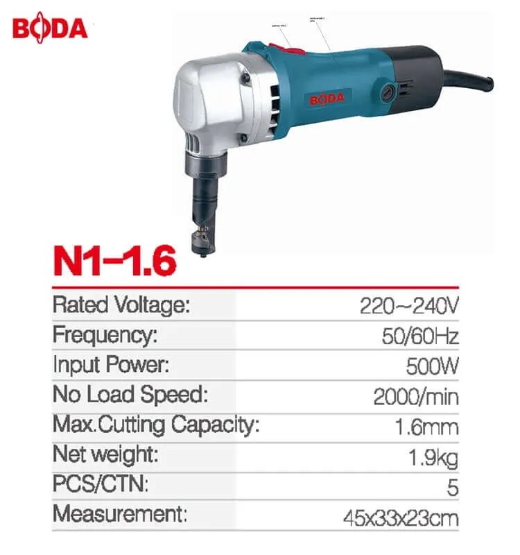 Nibbler Boda Sheet Metal cutting Nibbler