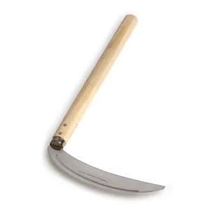 Nisaku MIKADUKIGAMA Japanese Stainless Steel Grass Sickle, 7.5-Inch Blade