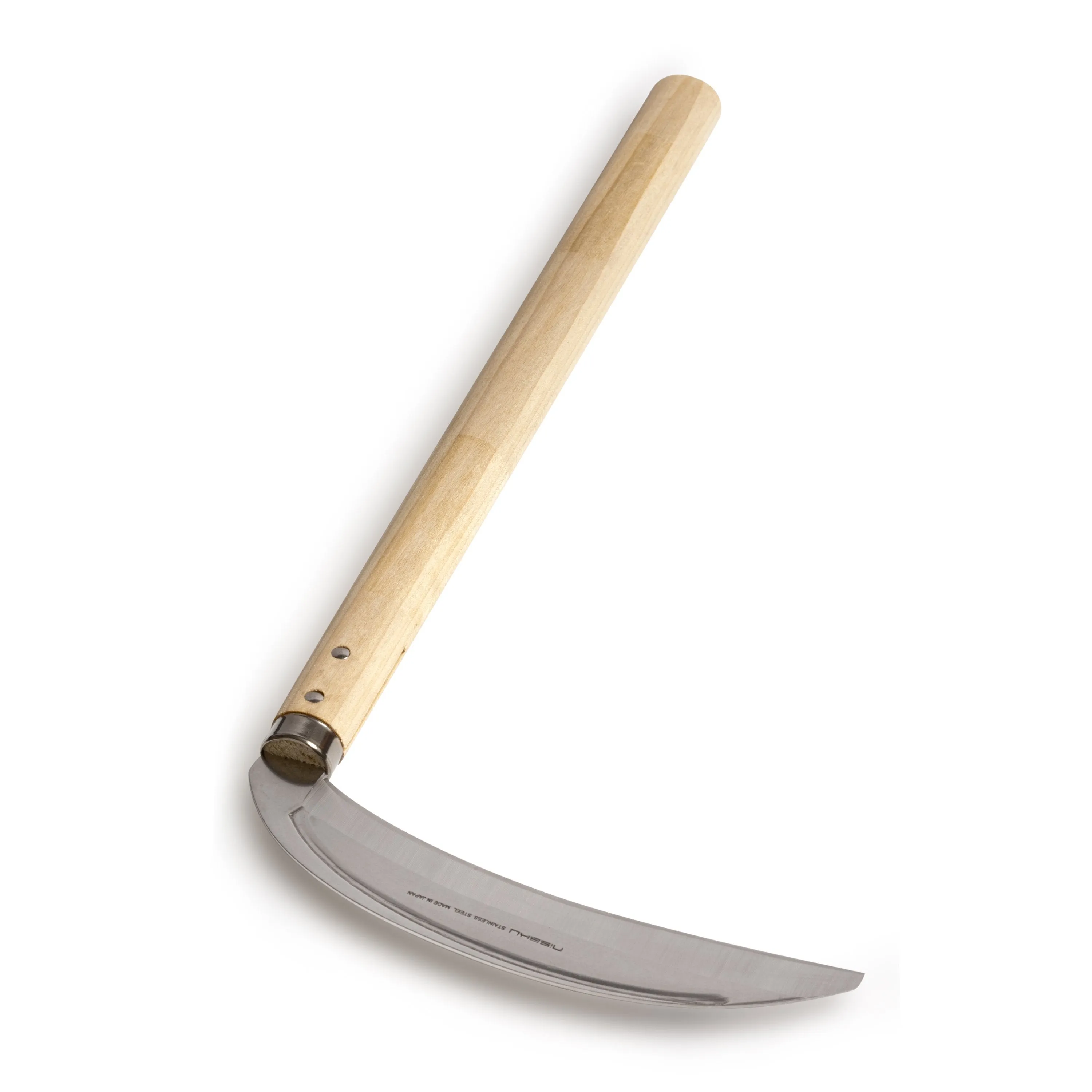 Nisaku MIKADUKIGAMA Japanese Stainless Steel Grass Sickle, 7.5-Inch Blade