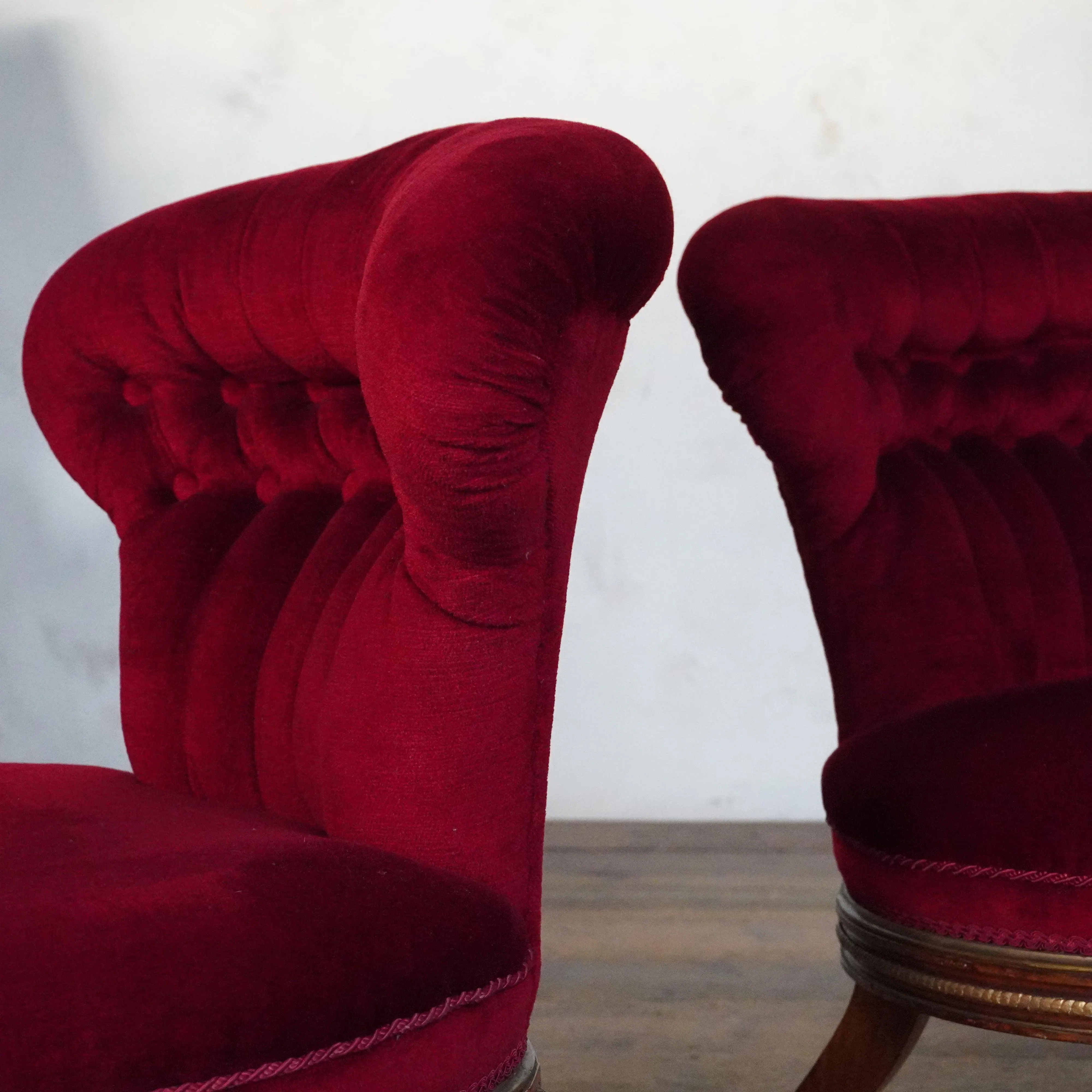 Pair of Holland and Sons Slipper Chairs - Regency Style