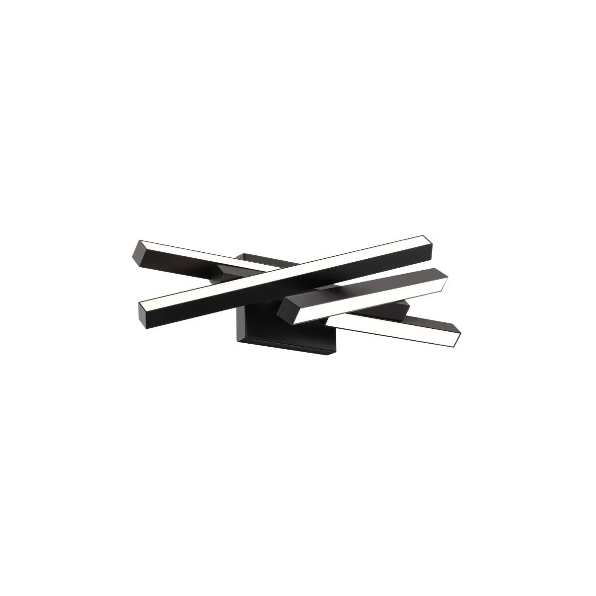 Parallax 20 in. LED Vanity Light 3500K Black finish