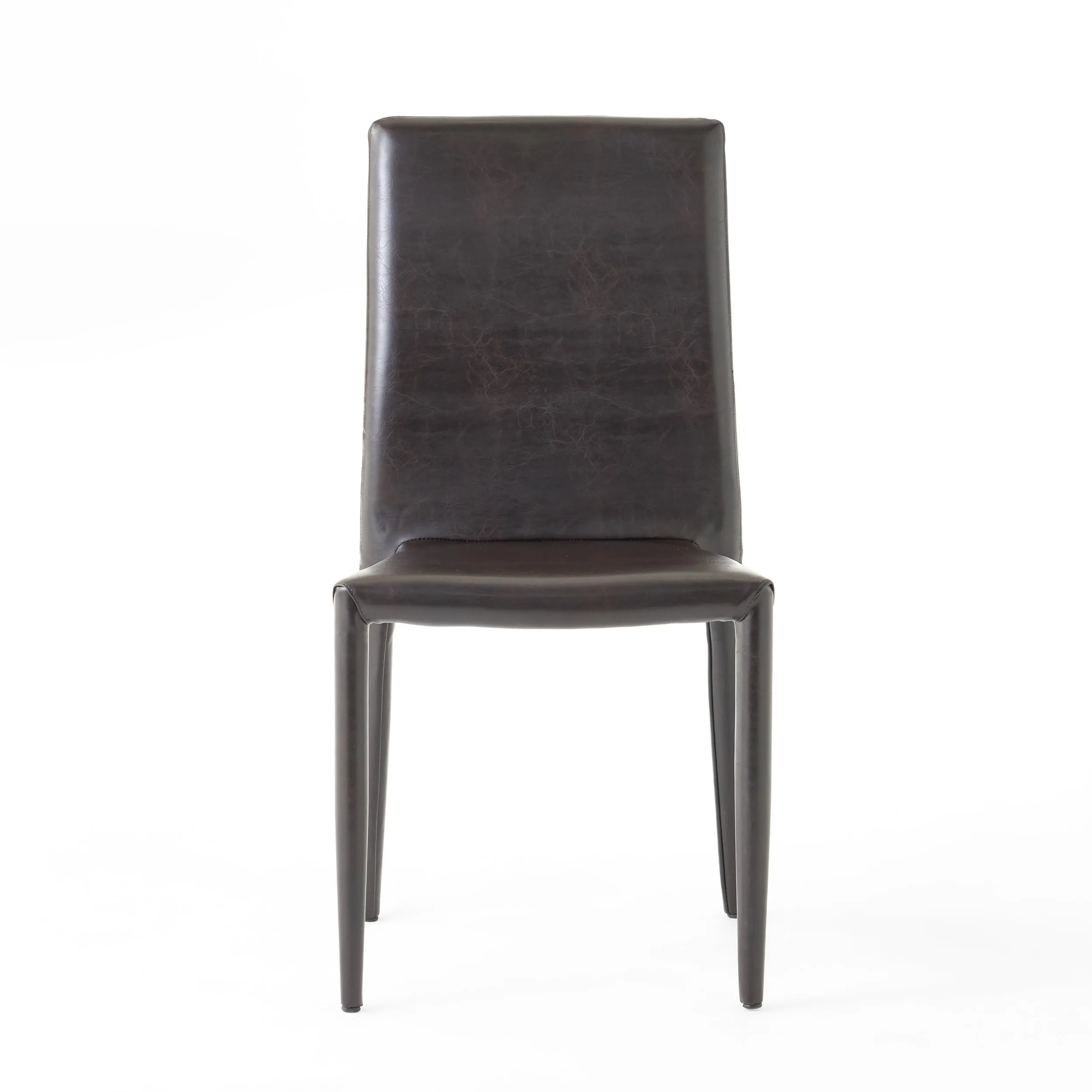 Pasiara Contemporary Brown Stacking Chairs (Set of 4)