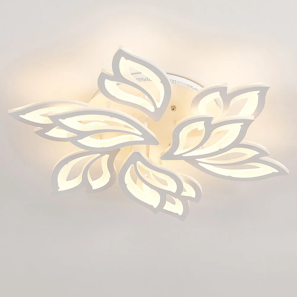 Petal-Shaped LED Dimmable Energy-efficient Semi Flush Ceiling
