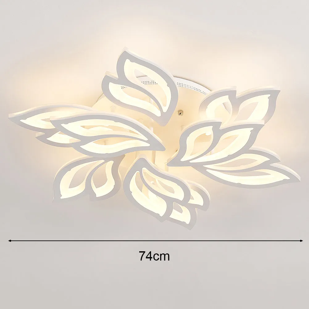 Petal-Shaped LED Dimmable Energy-efficient Semi Flush Ceiling