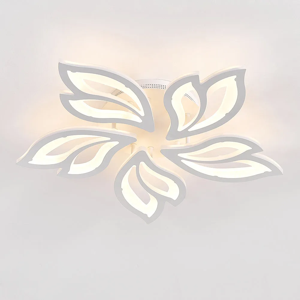 Petal-Shaped LED Dimmable Energy-efficient Semi Flush Ceiling