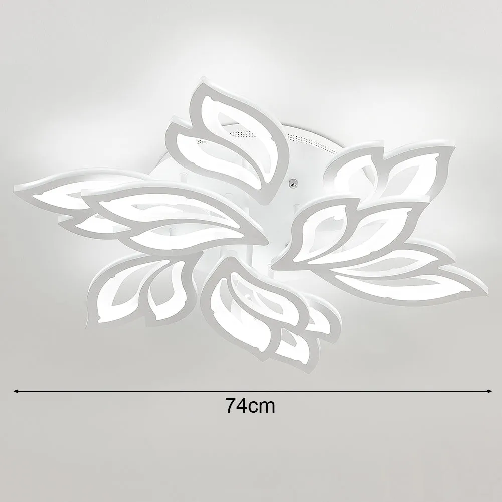 Petal-Shaped LED Dimmable Energy-efficient Semi Flush Ceiling