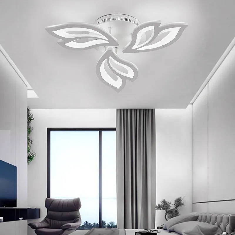 Petal-Shaped LED Dimmable Energy-efficient Semi Flush Ceiling
